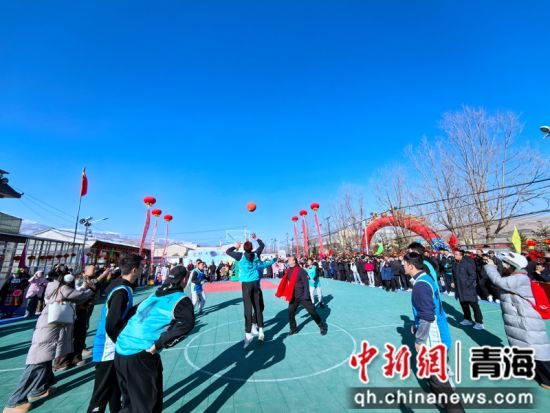 图为篮球赛现场。大通县委宣传部 供图 图为篮球赛现场。大通县委宣传部 供图