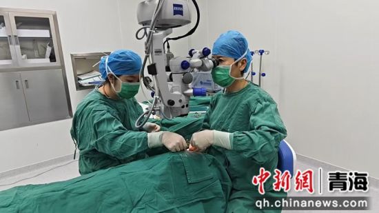 图为医生为拉姆做手术。史秋梅 供图