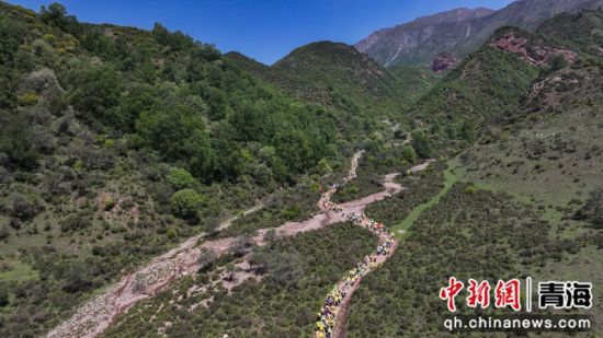 图为徒步爱好者在自然中感受徒步乐趣。马铭言 摄