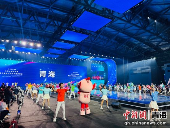 图为青海代表队亮相开幕式。孙睿 摄